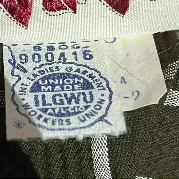 NWT Vintage 1950’s Windowpane Lace Scooter Dress Long Sleeves Midi Size 10 - Picture 11 of 12